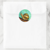 Schnecke 1 Aufkleber (Tasche)