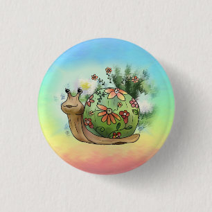 Schnecke am Teich Button