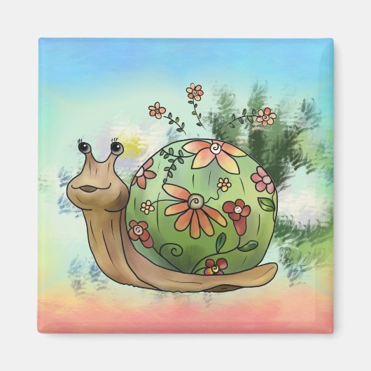 Schnecke am Teich Magnet (Vorne)