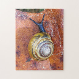 Schnecke auf Blatt-Puzzlespiel Puzzle