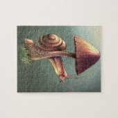 Schnecke auf dem Pilz Puzzle (Horizontal)