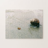 Schnecke auf dem Strand-Puzzlespiel Puzzle (Horizontal)
