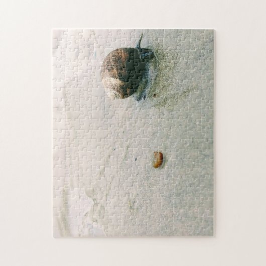 Schnecke auf dem Strand-Puzzlespiel Puzzle (Vertikal)