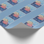 Schnecke auf der Erdbeere Geschenkpapier (Ecke)