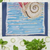 Schnecke auf der Erdbeere Geschirrtuch (Gefaltet)