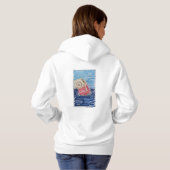 Schnecke auf der Erdbeere Hoodie (Schwarz voll)