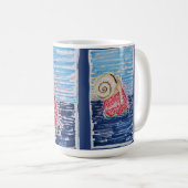 Schnecke auf der Erdbeere Kaffeetasse (VorderseiteRechts)