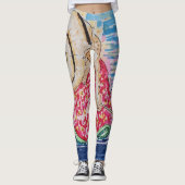 Schnecke auf der Erdbeere Leggings (Vorderseite)