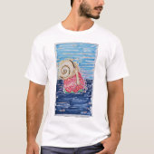 Schnecke auf der Erdbeere T-Shirt (Vorderseite)