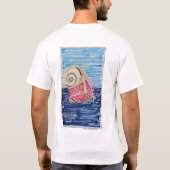 Schnecke auf der Erdbeere T-Shirt (Rückseite)
