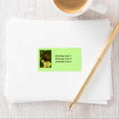 Schnecke auf einem Leaf Adressaufkleber (Insitu)