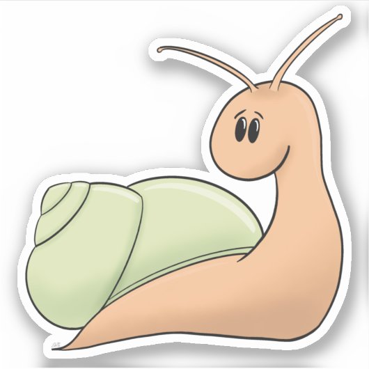 Schnecke Aufkleber (Vorderseite)