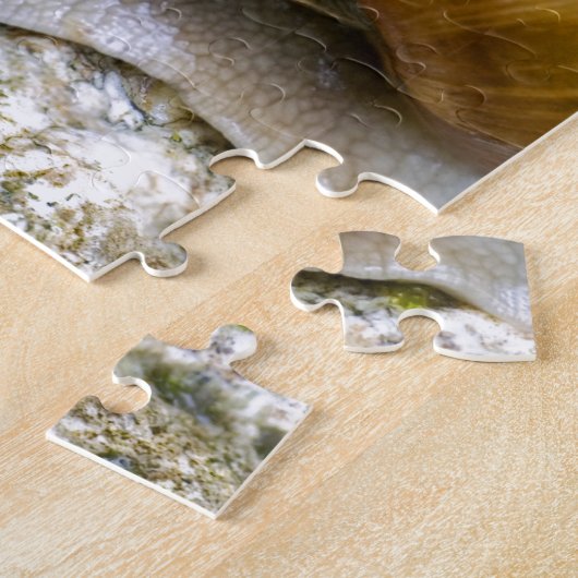 Schnecke aus Burgund Puzzle (Seite)