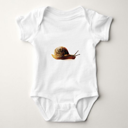 Schnecke Baby Strampler (Vorderseite)