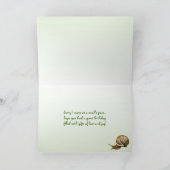 Schnecke Belated Geburtstag Karte (Innenseite)