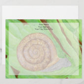 Schnecke Briefbogen (Vorne/Hinten)