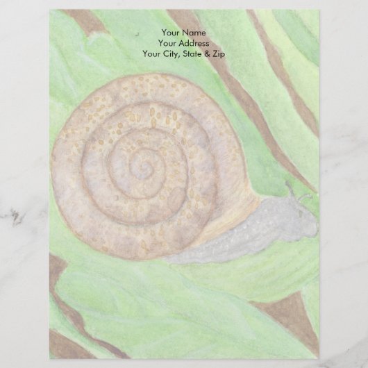 Schnecke Briefbogen (Vorderseite)
