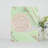 Schnecke Briefbogen (Stehend Vorderseite)