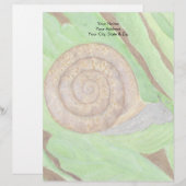Schnecke Briefbogen (Vorne/Hinten)