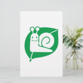 Schnecke Briefpapier (Stehend Vorderseite)