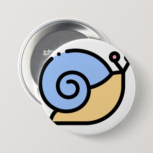 Schnecke Button (Vorne & Hinten)