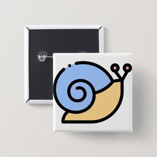 Schnecke Button (Vorne & Hinten)