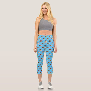 Schnecke Cartoon-Illustration Capri Leggings