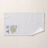 Schnecke Design Monogramm Jeder Farbige Hintergrun Badhandtuch Set (Handtuch)