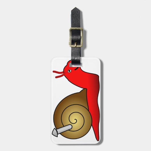 Schnecke-Gepäckanhänger Gepäckanhänger (Vorderseite vertikal)