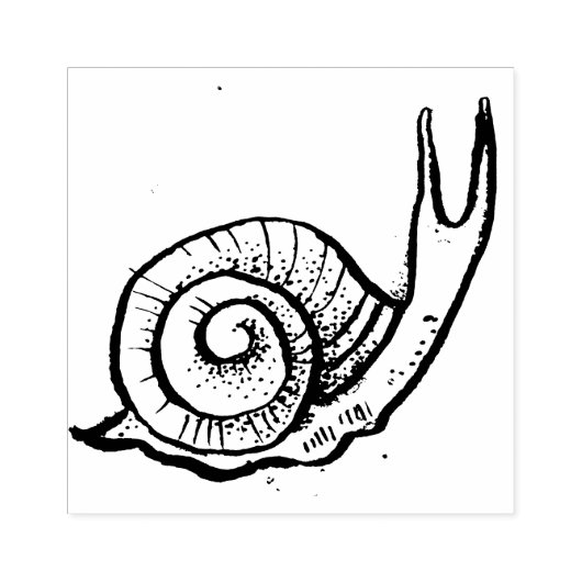 Schnecke Gummistempel (Prägung)