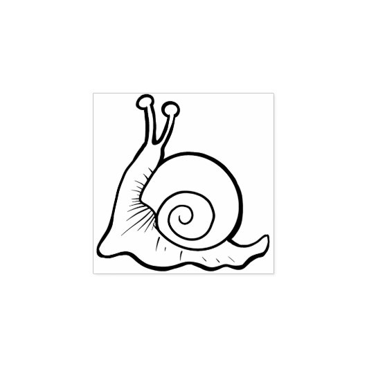Schnecke Gummistempel (Prägung)