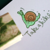Schnecke Gummistempel