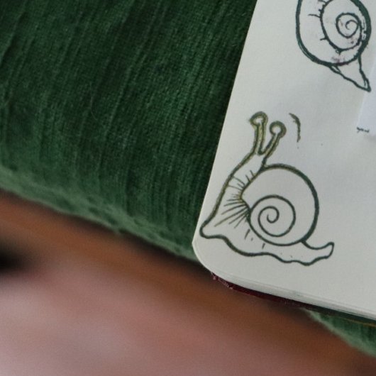 Schnecke Gummistempel