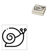 Schnecke Gummistempel (Stempel)