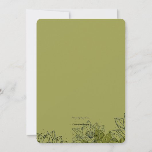 Schnecke im Garten Einladung (Rückseite)