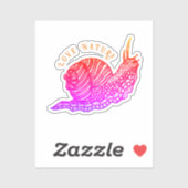 Schnecke im grafischen Stil Aufkleber (Blatt)