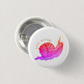 Schnecke im grafischen Stil Button (Vorne & Hinten)