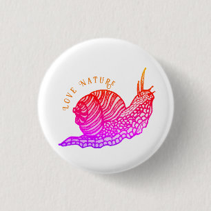 Schnecke im grafischen Stil Button