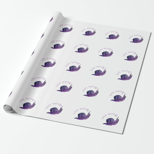 Schnecke im grafischen Stil Geschenkpapier (Ungerollt)