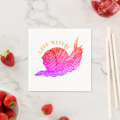 Schnecke im grafischen Stil Serviette (Beispiel)