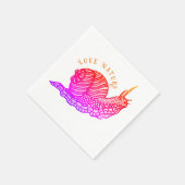 Schnecke im grafischen Stil Serviette (Ecke)