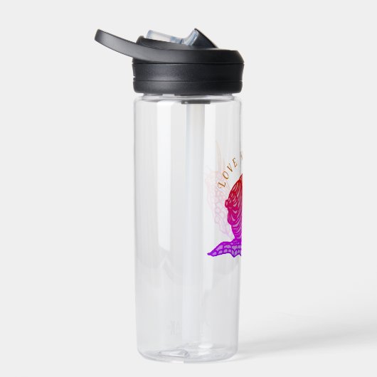 Schnecke im grafischen Stil Trinkflasche (Rechts)