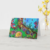 Schnecke im Märchenland Karte (Gelbe Blume)