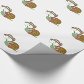 Schnecke im Winter Geschenkpapier (Ecke)