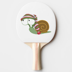 Schnecke im Winter Tischtennis Schläger