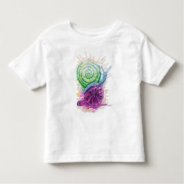 Schnecke in der Fig bunt Kleinkind T-shirt
