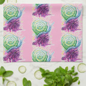 Schnecke in der Fig Geschirrtuch (Gefaltet)