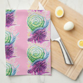 Schnecke in der Fig Geschirrtuch (Viertel Falte)