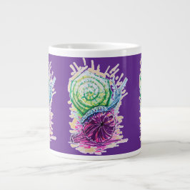 Schnecke in der Fig Jumbo-Tasse