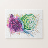 Schnecke in der Fig Puzzle (Horizontal)